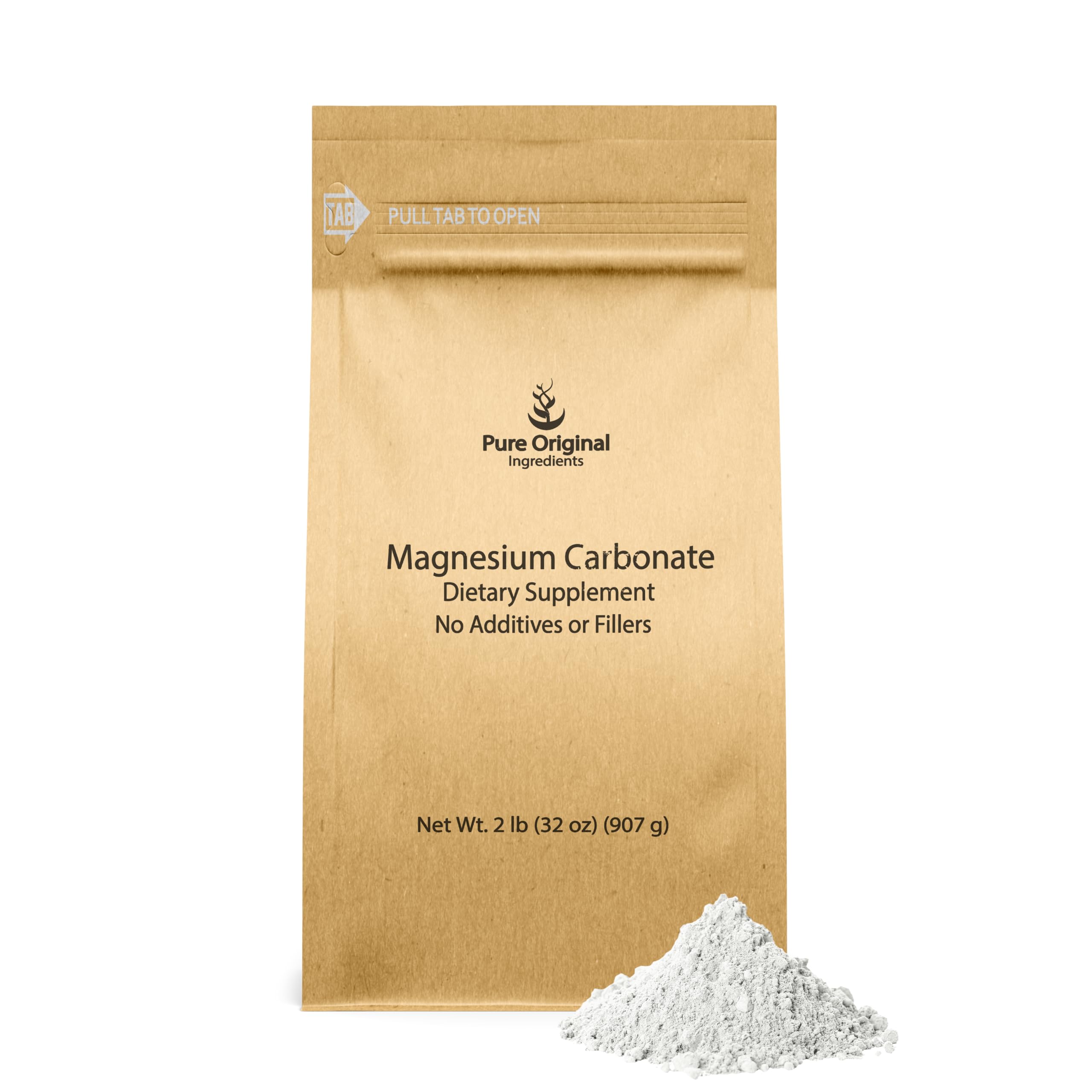 Front view of PURE ORIGINAL INGREDIENTS Magnesium Supplement 930g