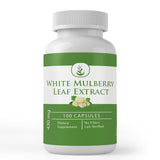 Front view of PURE ORIGINAL INGREDIENTS White Mulberry Leaf Extract Capsules bottle