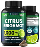 Front view of Secret Element Citrus Bergamot Capsules bottle