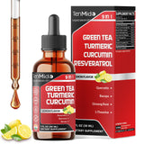 Front view of Tenmido Green Tea Extract Liquid Drops 30ml bottle