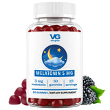 Front view of VITA GLOBE Melatonin Gummies 5mg bottle