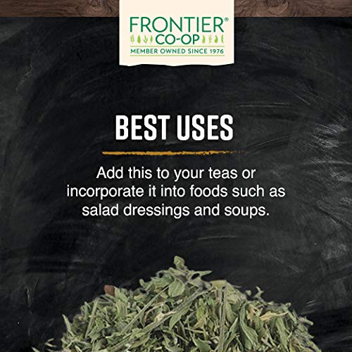 Frontier Co-op Organic Alfalfa Leaf 454g with measuring spoon