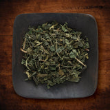 Frontier Co-op Organic Nettle Leaf tea brewed in a cup