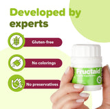 Fructaid Multi-Enzyme Capsules back view with ingredient list