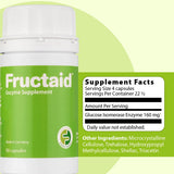Fructaid Multi-Enzyme Capsules opened bottle