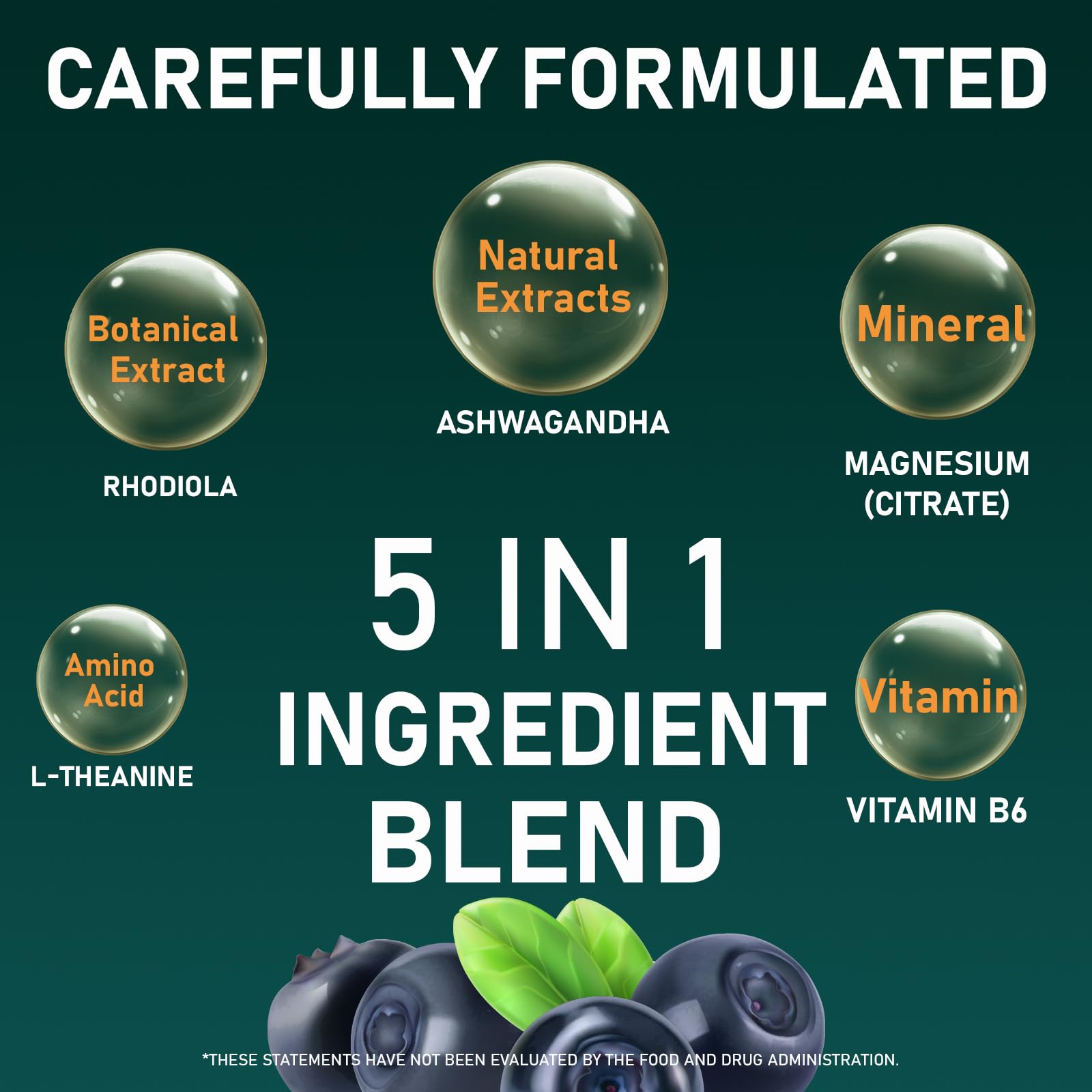 Fruitoday Cortisol Support Gummies with a hand holding one