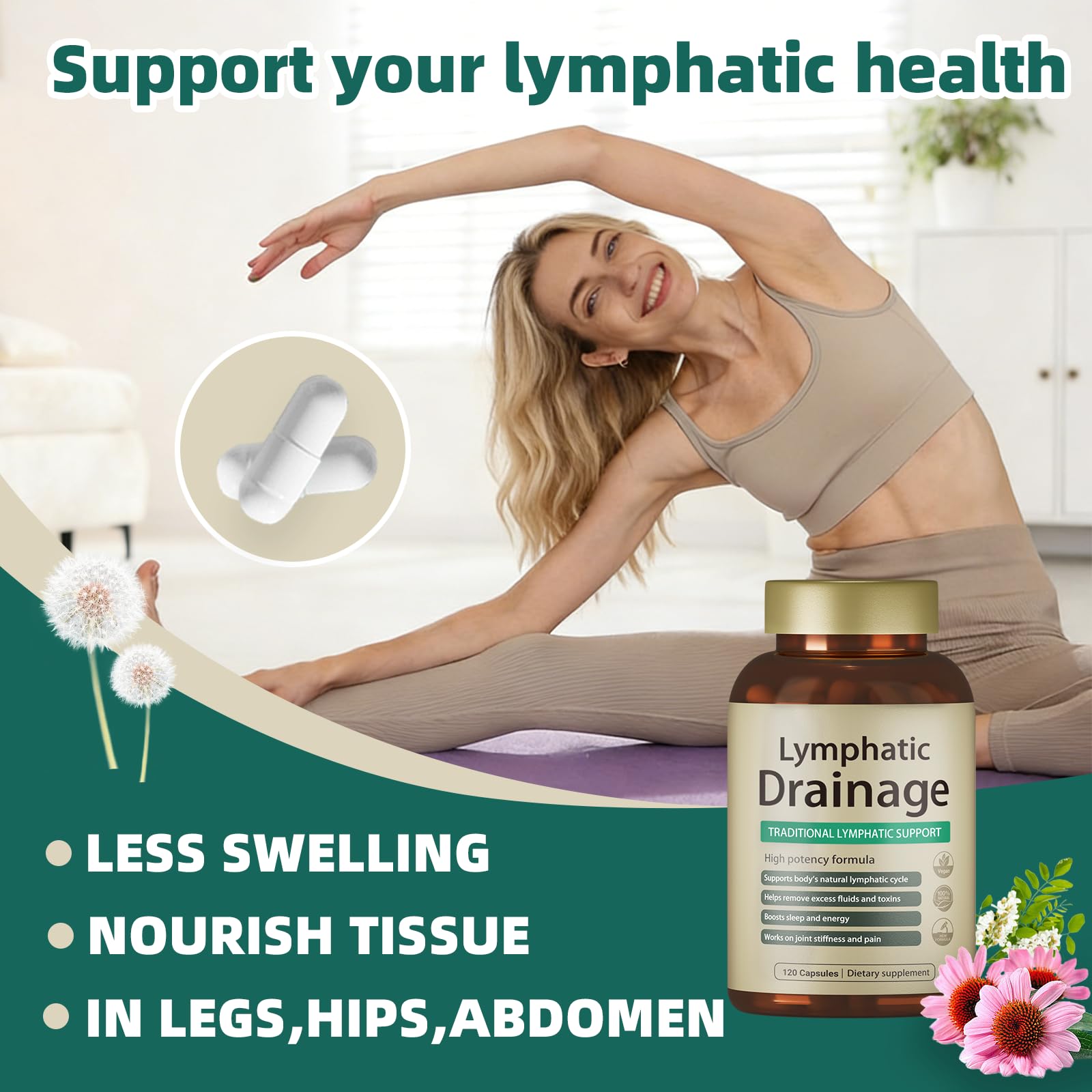 FRZVEO Echinacea Capsules in a hand