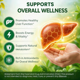 Fsmtpdam Advanced Liver Support capsules on a wooden surface