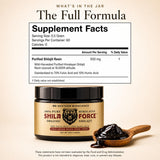 FUCOIDAN FORCE Shilajit Resin nutritional information