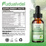 Fudualvdel Citrus Bergamot Liquid Drops bottle with dropper