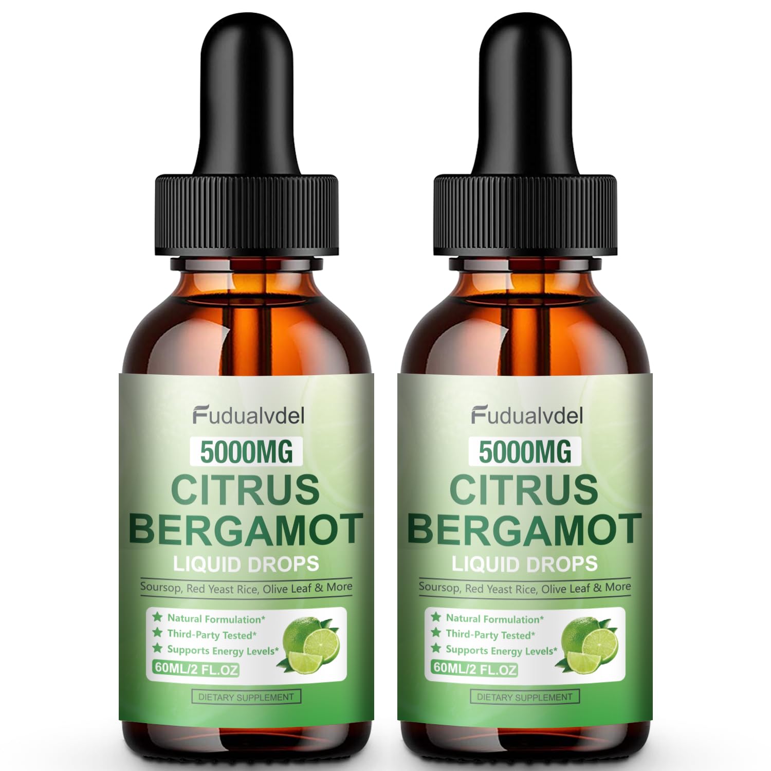 Fudualvdel Citrus Bergamot Liquid Drops front view