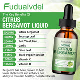 Fudualvdel Citrus Bergamot Liquid Drops label close-up