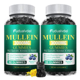 Fudualvdel Mullein Gummies 120 Count Blueberry flavour packaging