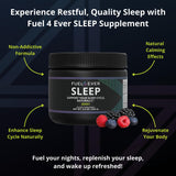 Fuel 4 Ever Sleep Berry Powder scoop with powder