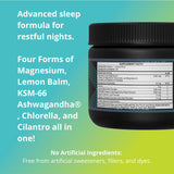 Fuel 4 Ever Sleep Berry Powder side view showing ingredients