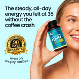 Fuel NMN Supplement 750mg Liposomal Delivery Capsules on a table