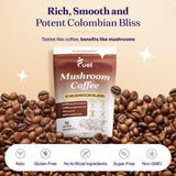 Fuel Organic Mushroom Coffee in a lifestyle setting