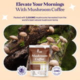 Fuel Organic Mushroom Coffee with a smoothie
