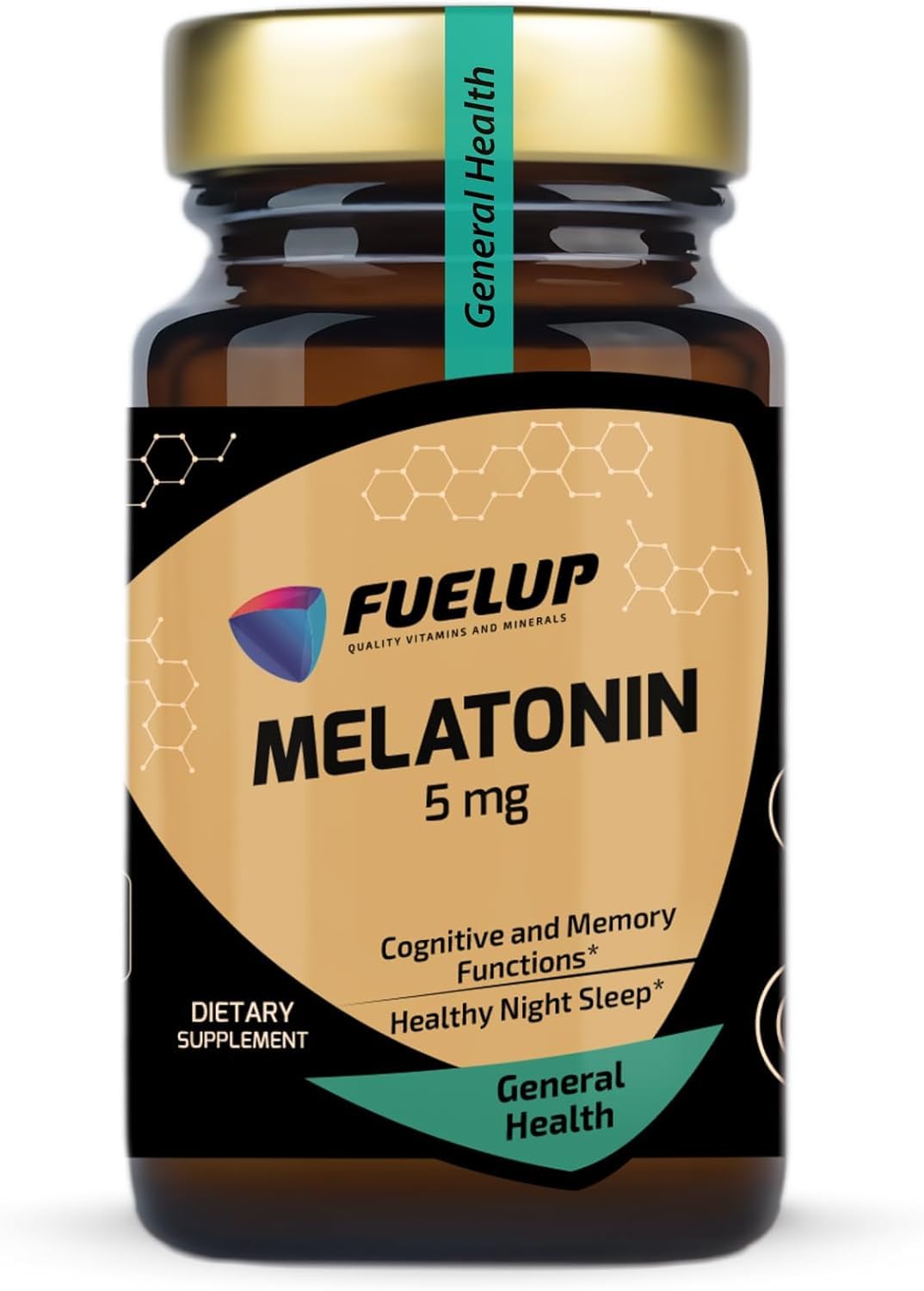 Fuelup Melatonin 5 mg 180 Tablets bottle front view