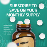 Fuelup Melatonin 5 mg tablets in a hand