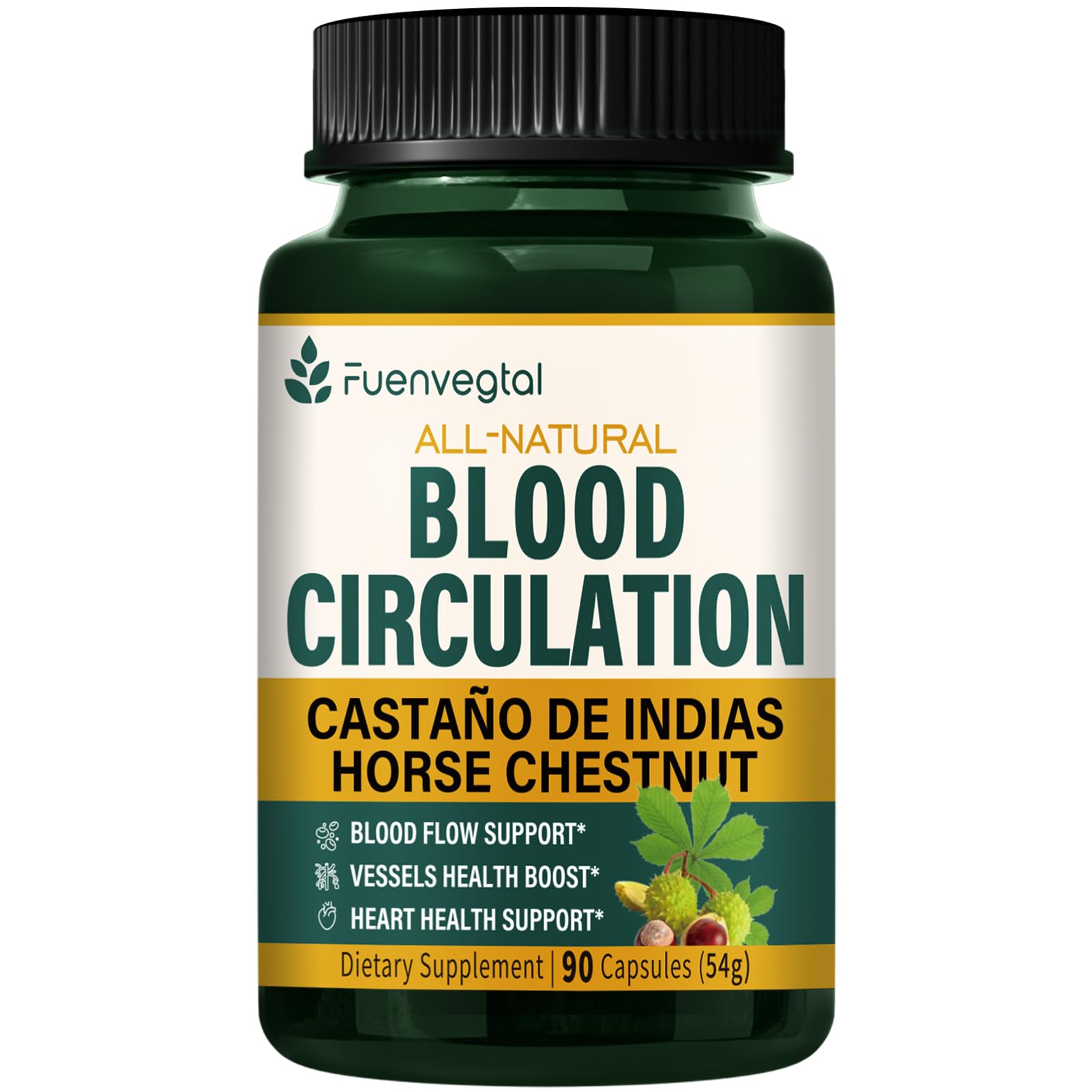 Fuenvegtal 10-in-1 Blood Circulation Support Capsules front view