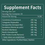 Fuenvegtal daily wellness & Herbal Drop bottle back view