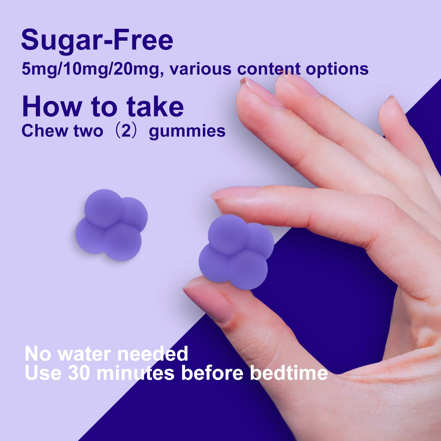 FUJI ORCHARD Melatonin Gummies 5mg berry flavour gummy close-up