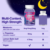 FUJI ORCHARD Melatonin Gummies 5mg displayed on a wooden table