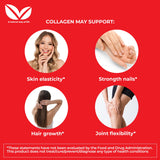 Full Life Hydrolyzed Collagen Capsules bottle with measuring spoon