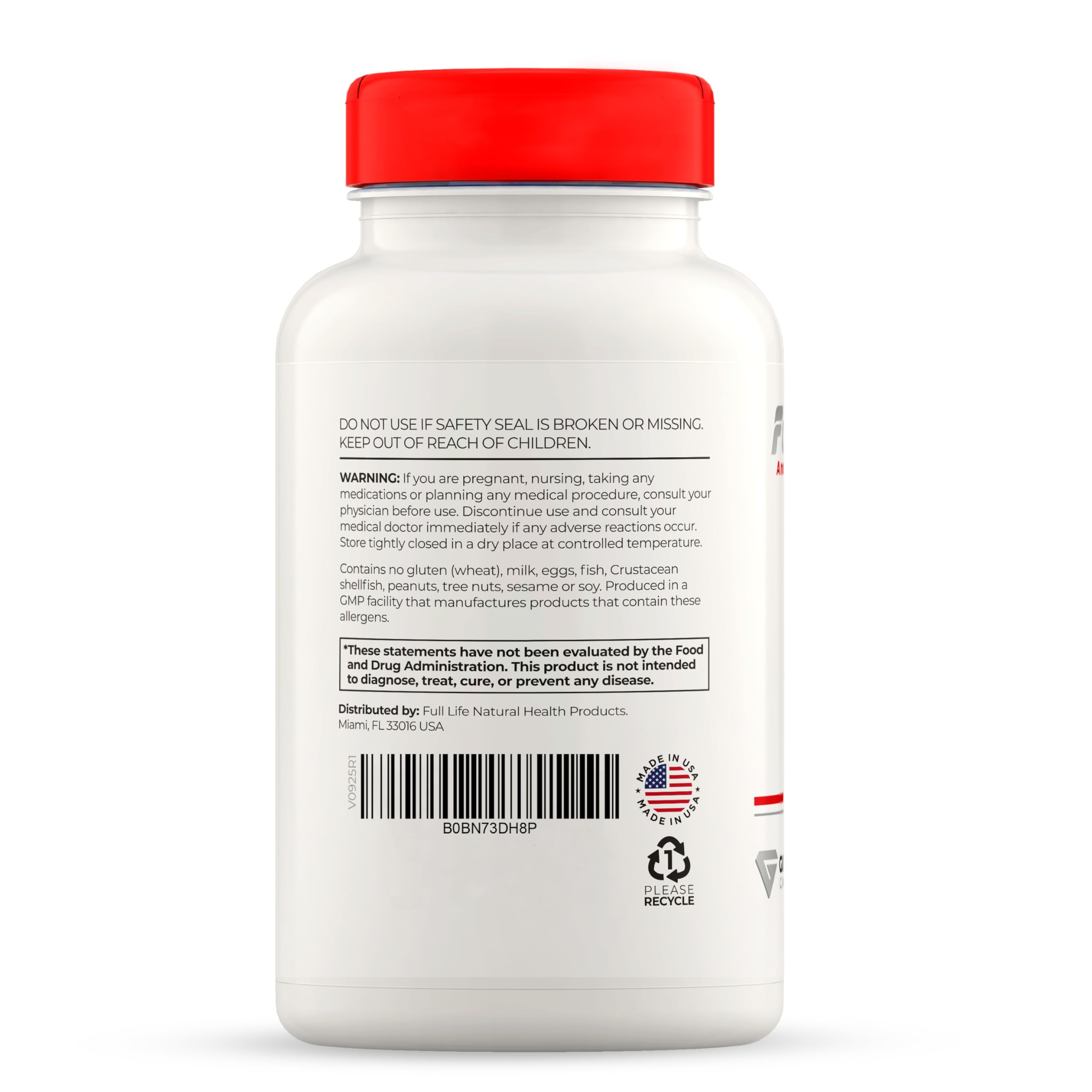 Full Life Hydrolyzed Collagen Capsules on a wooden table