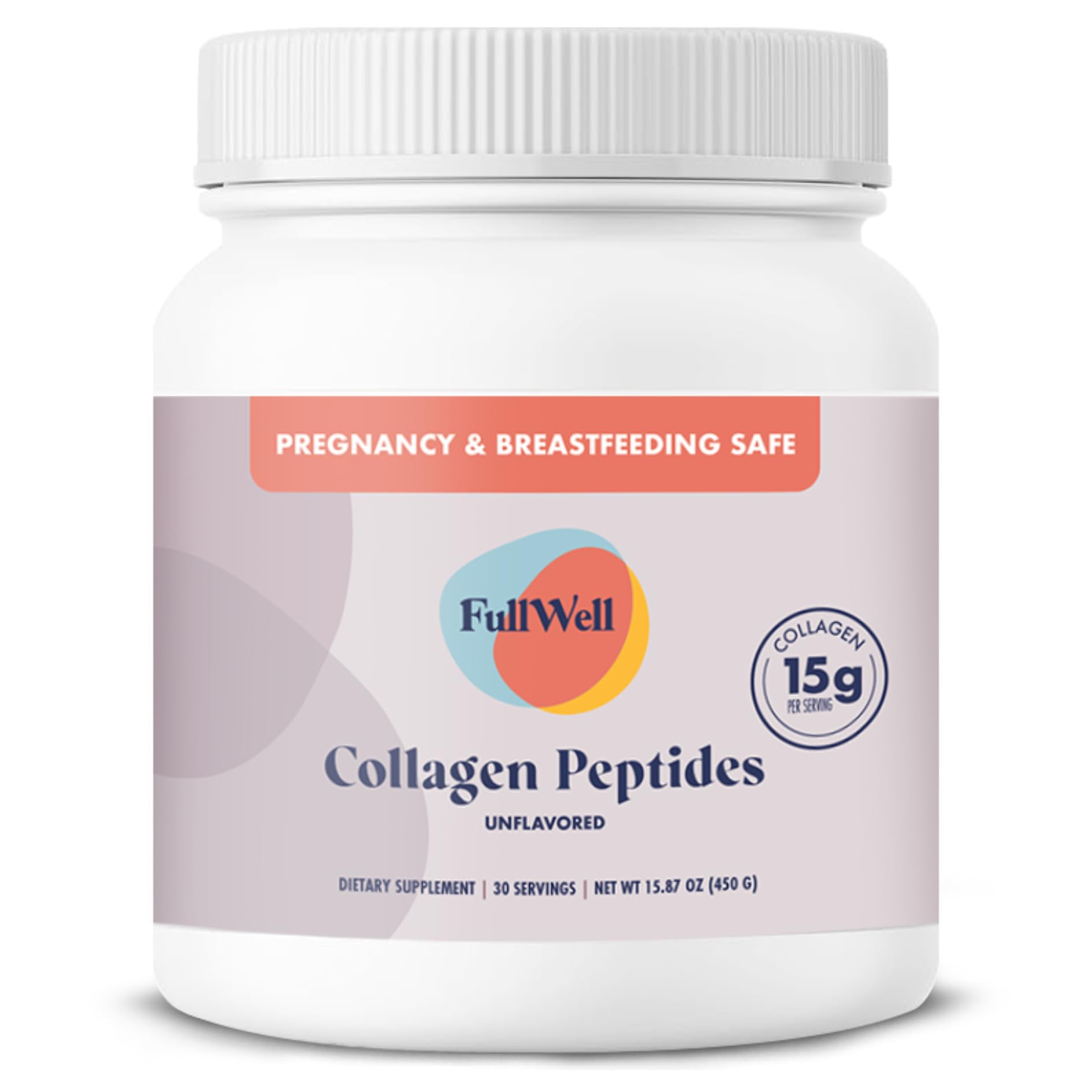 FullWell Unflavored Collagen Peptides Powder packaging front view