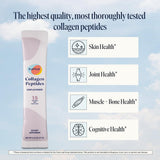 FullWell Unflavored Collagen Peptides Powder Stick Packs mixed in a beverage