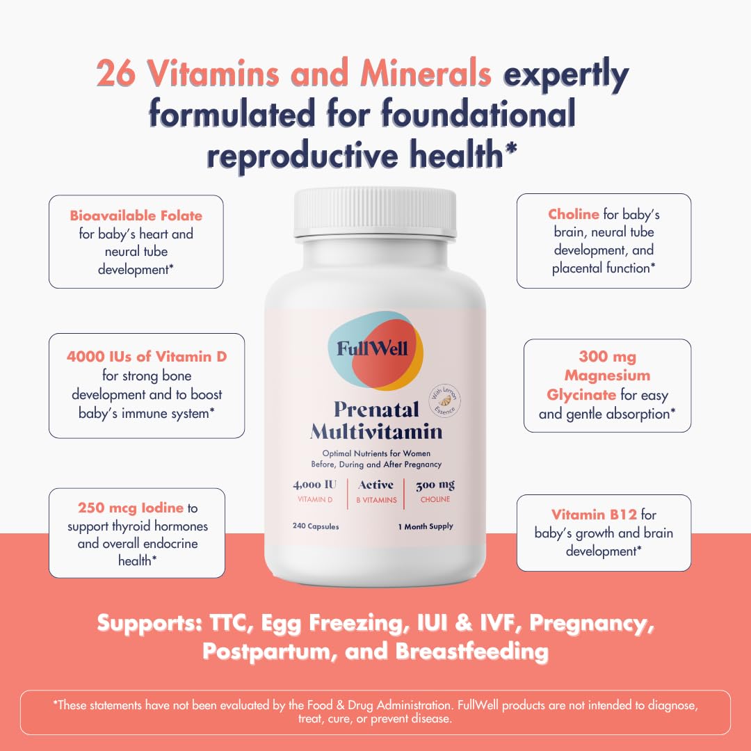 FullWell Women's Prenatal Multivitamin 272g packaging
