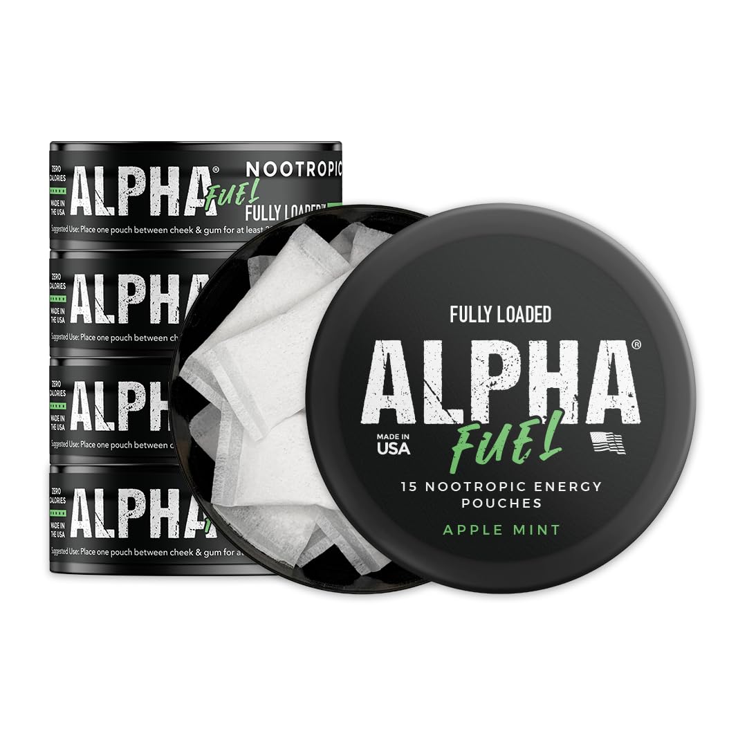 Fully Loaded Bullseye ALPHA Nootropic Pouches can front view