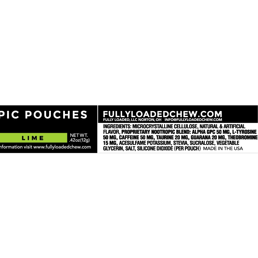 Fully Loaded Bullseye ALPHA Nootropic Pouches packaging