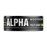 Fully Loaded Bullseye ALPHA Nootropic Pouches with ingredients listed