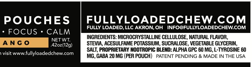 Fully Loaded Bullseye Nootropic Pouch can side view