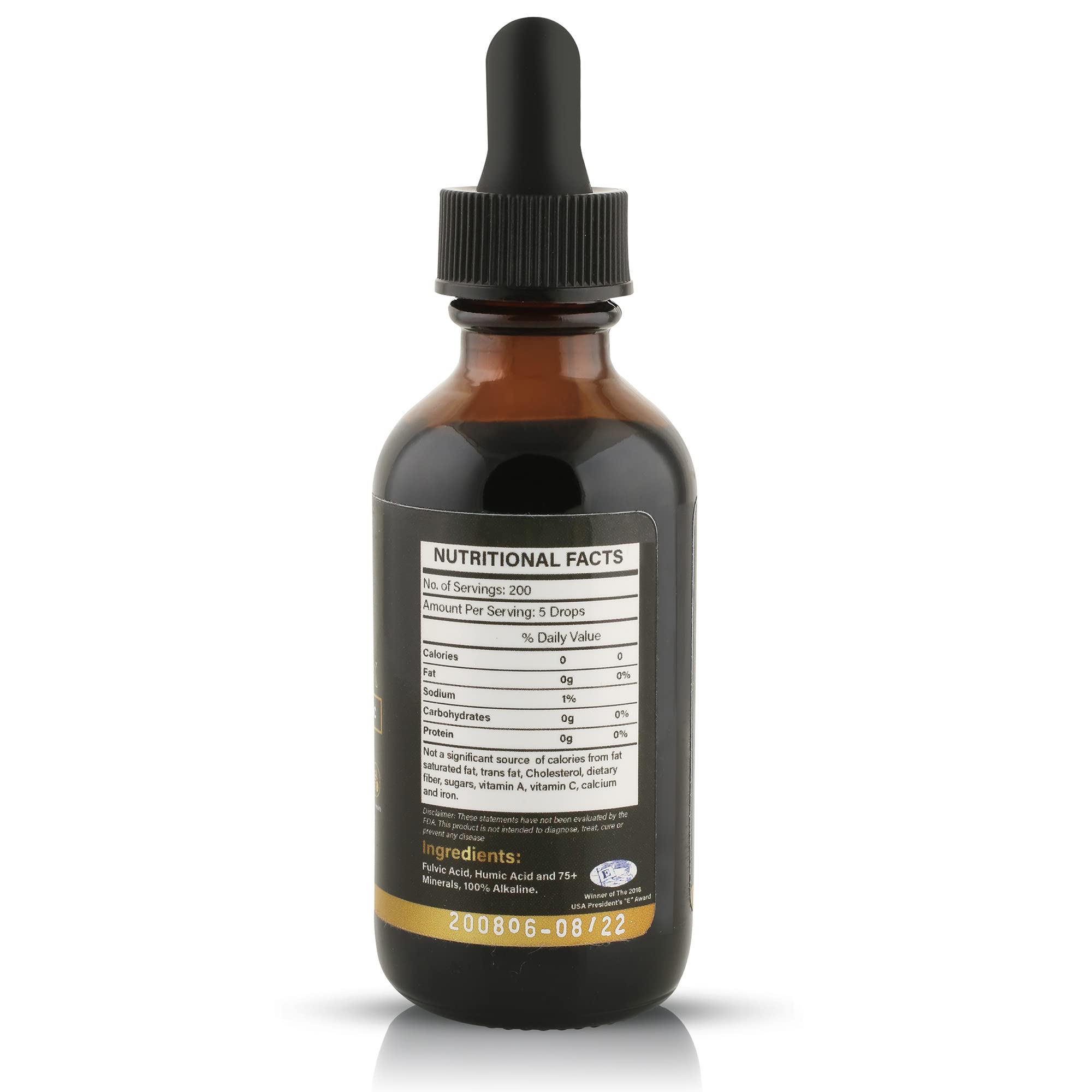 Fulvika Trace Mineral Drops on a kitchen countertop