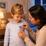 Fundefender Sleep Patches for Kids - application on pillow