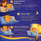 Fundefender Sleep Patches for Kids - fun sticker design