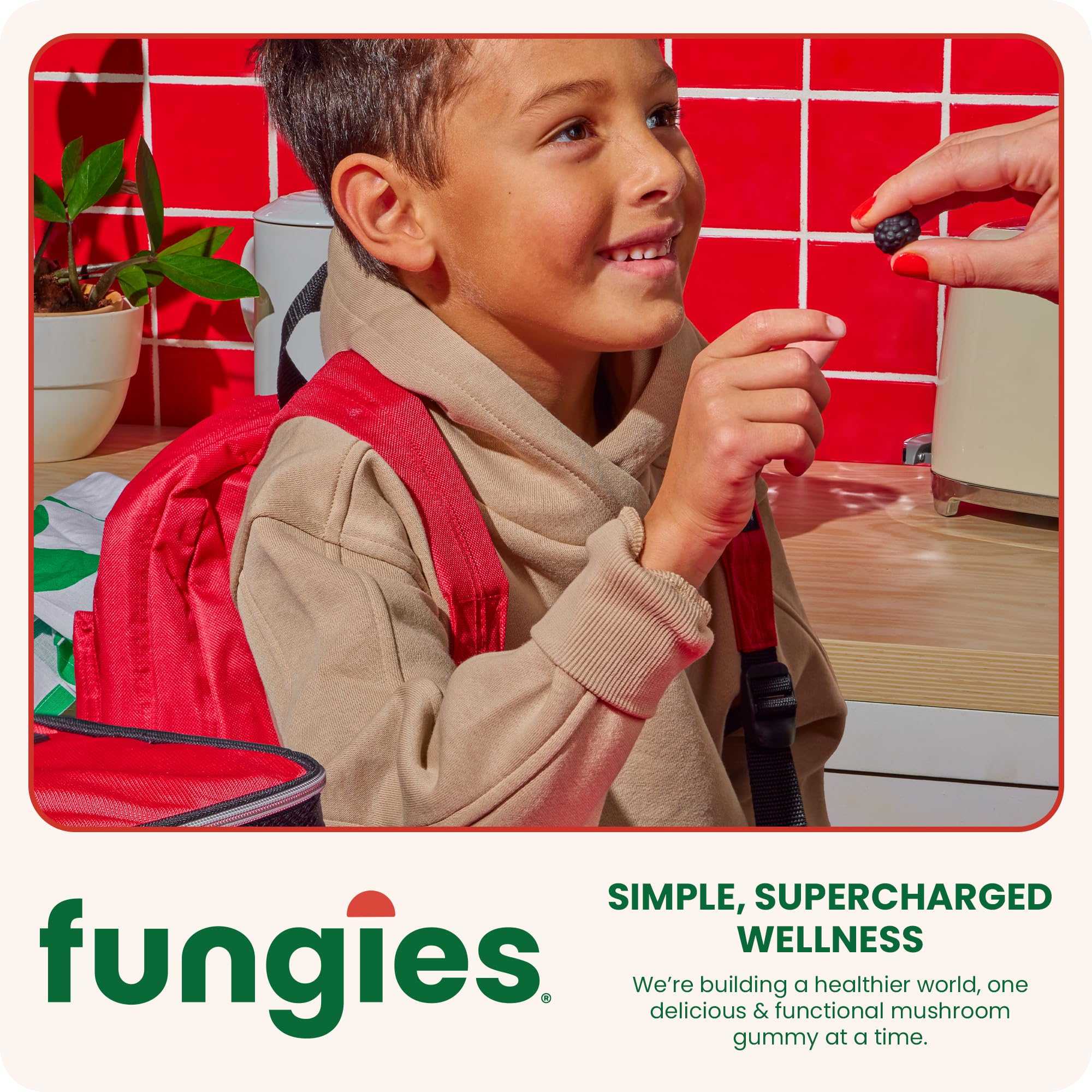 Fungies Lion’s Mane Mushroom Gummies bottle on a wooden table