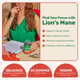 Fungies Lion’s Mane Mushroom Gummies strawberry and blueberry flavour