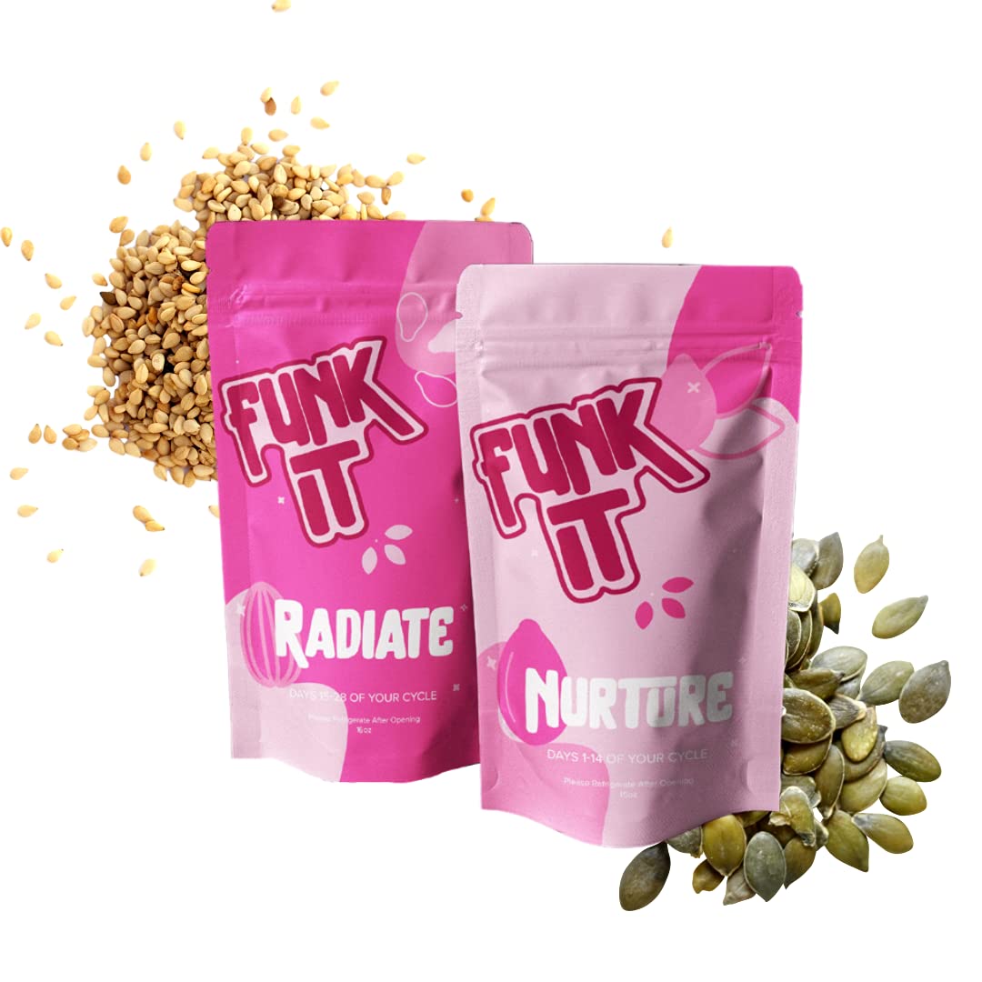 Funk It Wellness Seed Cycling Kit Nurture blend ingredients close-up