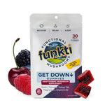funkti Get Down Gummies front view with packaging
