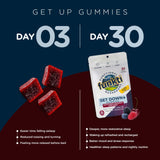 funkti Get Down Gummies in a bowl with berries