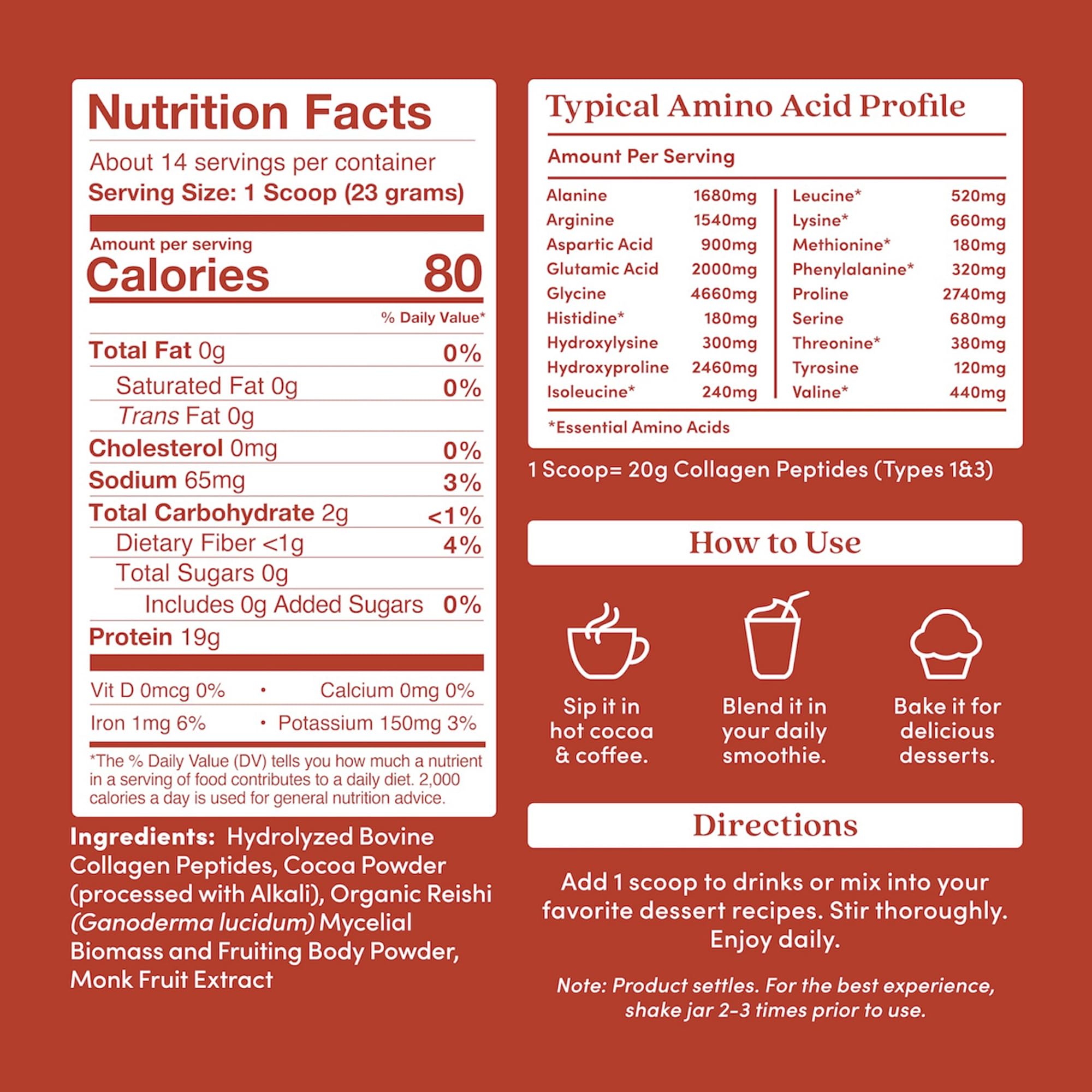 Further Food Chocolate Collagen Powder 340g packaging