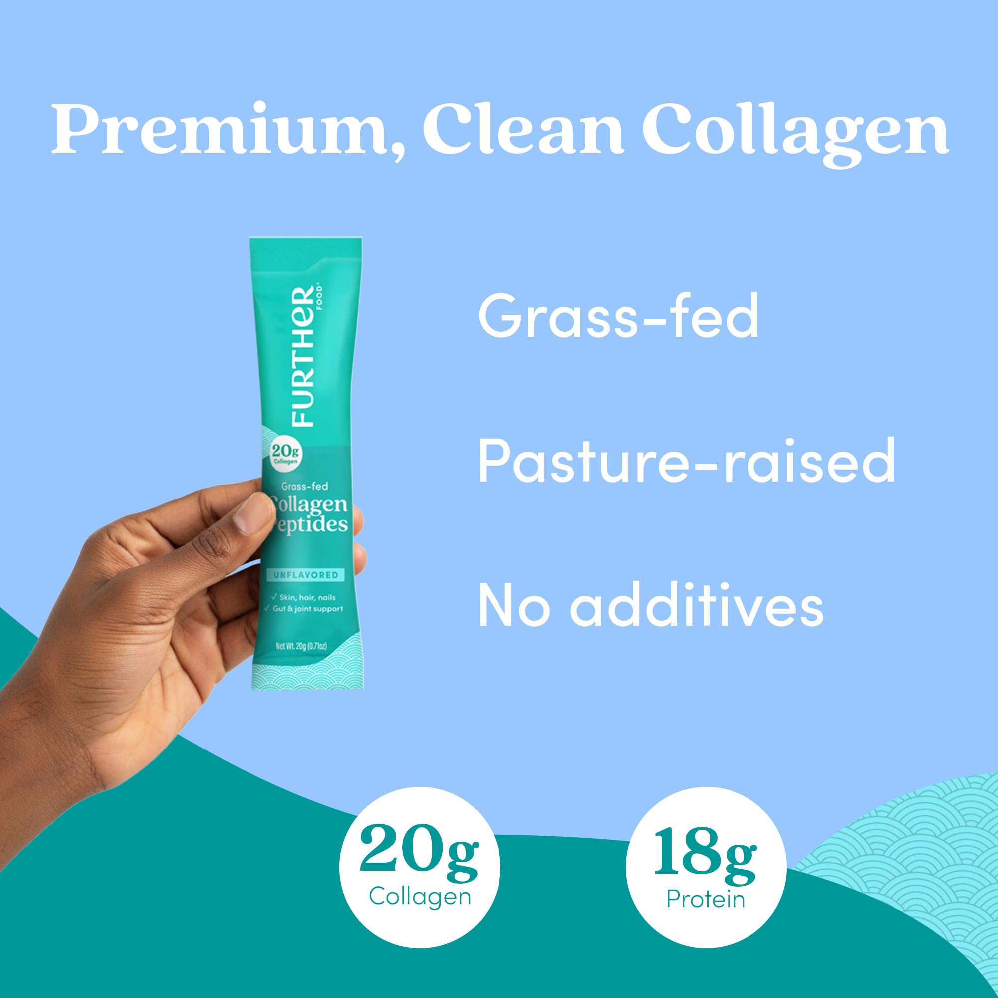 Further Food Collagen Peptides Powder 281g packaging