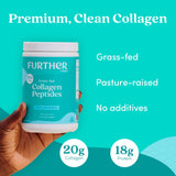 Further Food Collagen Peptides Powder inside scoop showing powder texture