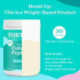 Further Food Collagen Peptides Powder on a wooden table