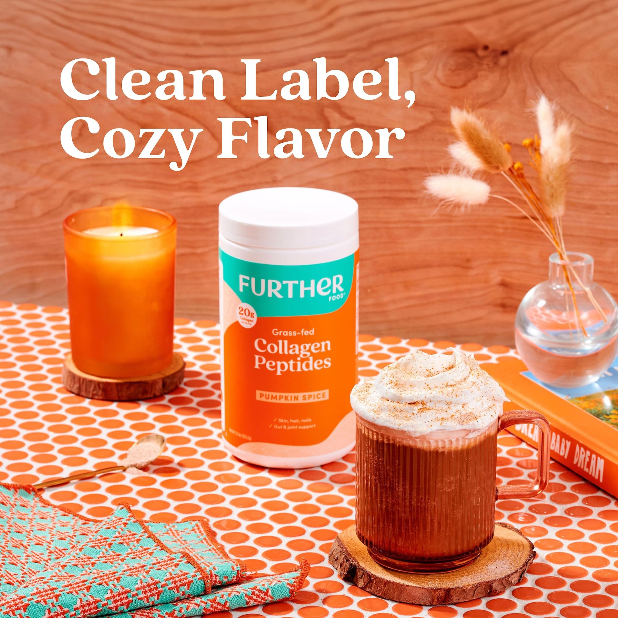 Further Food Collagen Supplement with pumpkin spice flavour